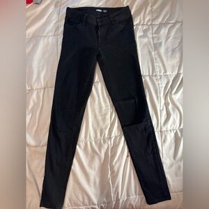 Old Navy Women's Black Rockstar Super Skinny Mid-rise Jeans
